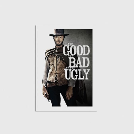 The Good, the Bad and the Ugly (1966) Film Posteri Çerçevesiz Poster Duvar Dekorasyonu