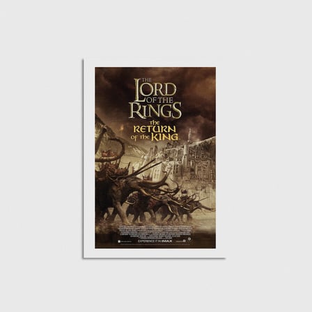 The Lord of the Rings: The Return of the King (2003) Film Posteri Çerçevesiz Poster Duvar Dekorasyonu
