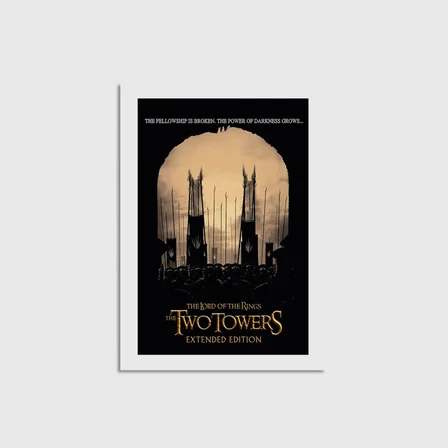The Lord of the Rings: The Two Towers (2002) Film Posteri Çerçevesiz Poster Duvar Dekorasyonu