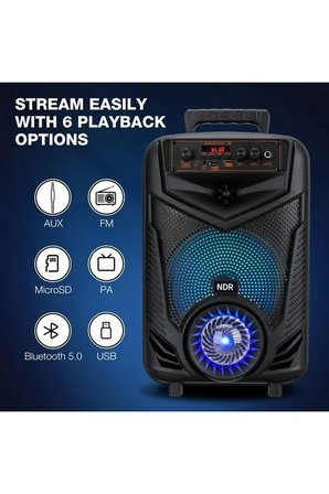 20W BLUETOOTH HOPARLÖR KABLOLU MİKROFONLU TWS ÖZELLİKLİ UZAKTAN KUMANDALI ŞARJLI SPEAKER