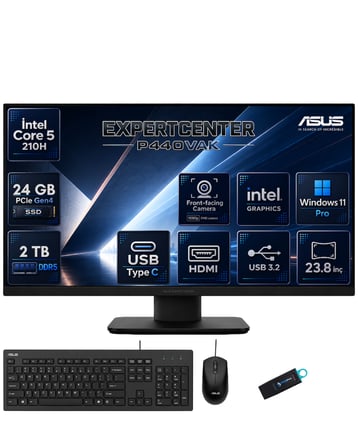 Asus ExpertCenter Intel Core 5 210H 24 GB DDR5 2 TB SSD 23.8 İnç Full HD Windows 11 Pro All In One Bilgisayar P440VAK-INBPCA040RNP07