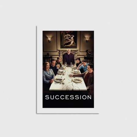 Succession Dizi Posteri Çerçevesiz Poster Duvar Dekorasyonu