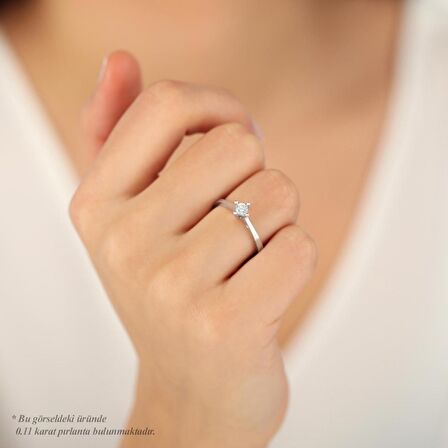 Pırlanta Tektaş Yüzük