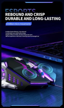 Özel Üretim Kablolu Mouse Bilgisayar Elektronik Büro