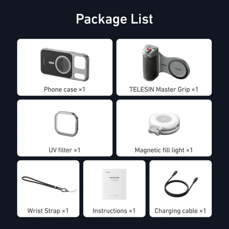 Telesın iPhone 17 Pro Max Uyumlu Master Grip Creator Combo