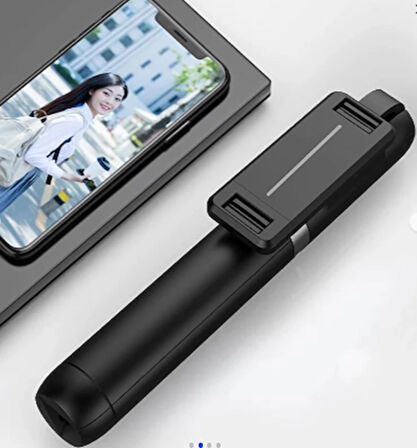 Uzaktan Kumandalı Bluetooth Özellikli Selfie Çubuğu, Uzatabilir Masa Üstü Kullanılabilir Tripot P50