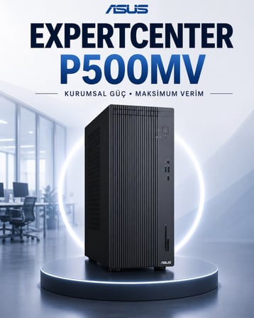 Asus ExpertCenter P500MV Core 7 240H 16 GB DDR5 512 GB SSD GT 730 Ekran Kartı Windows 11 Pro Masaüstü Bilgisayar P500MVC7GT730RNP01