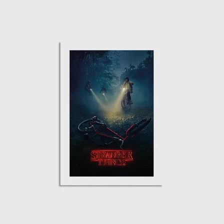 Stranger Things Dizi Posteri Çerçevesiz Poster Duvar Dekorasyonu