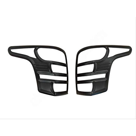 Mitsubishi L200 2015-2019 Far Stop Çerçeve Kaplama Siyah