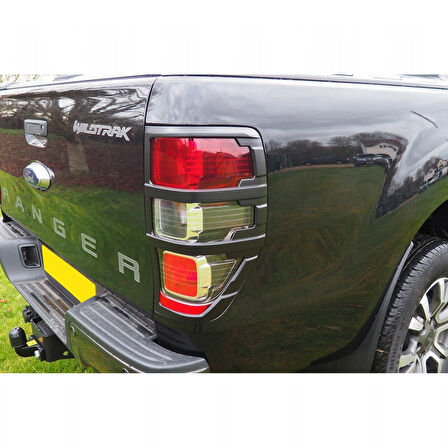 Ford Ranger 2015-2022 Far Stop Çerçeve Kaplama Siyah
