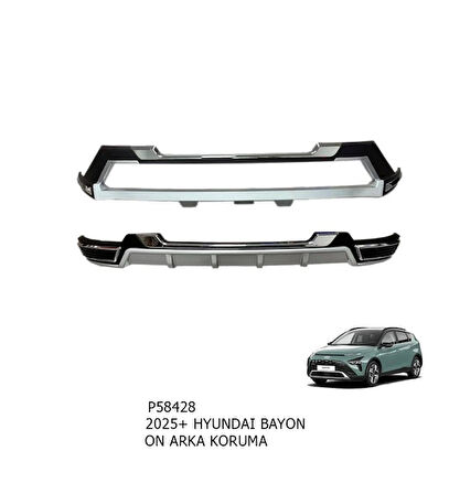 Hyundai Bayon Ön ve Arka Tampon Koruma Difüzör Seti 2025+ İthal