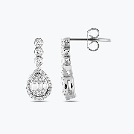 Pırlanta Baget Küpe