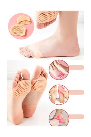 Orta Parmağa Geçen Nasır Koruyucu Metatarsal Silikon Pad Ayakkabı Vurma Önleyici Taban