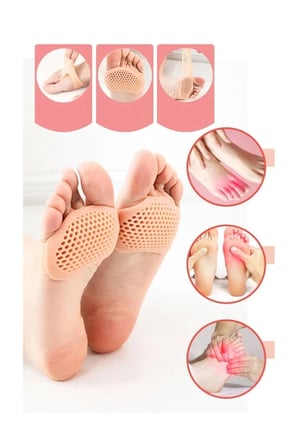 Orta Parmağa Geçen Nasır Koruyucu Metatarsal Silikon Pad Ayakkabı Vurma Önleyici Taban