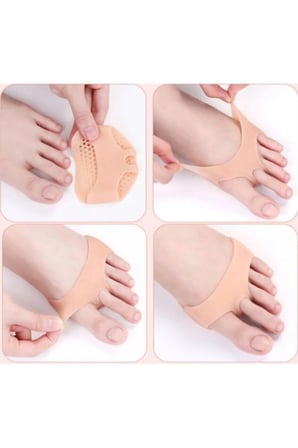 Nasır Koruyucu Orta Parmağa Geçen Metatarsal Silikon Pad Ayakkabı Vurma Önleyici Koruyucu