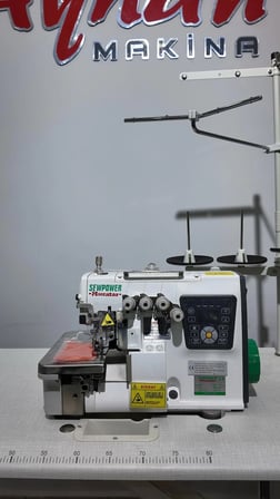 SEWPOWER MOONSTAR P6 4 İP AKILLI FULL OTOMATİK OVERLOK MAKİNASI