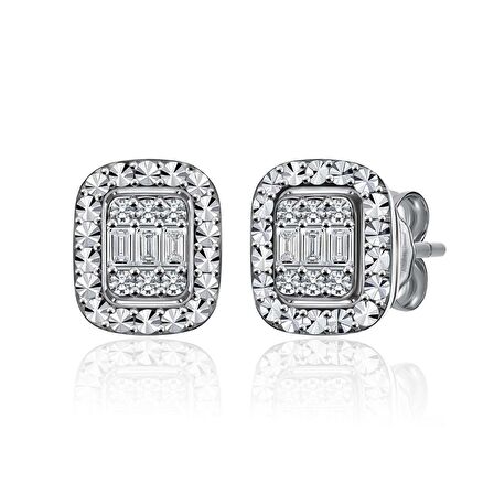 Pırlanta Baget Küpe