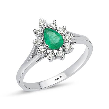 Pırlanta Zümrüt Yüzük