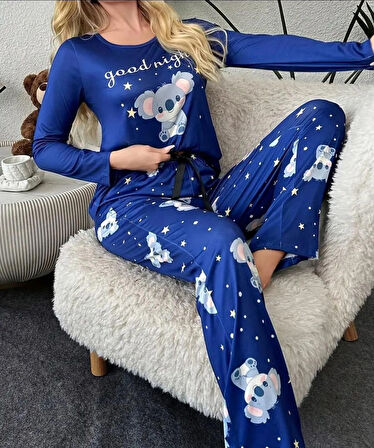 KOALA DESENLİ KADIN PİJAMA TAKIMI