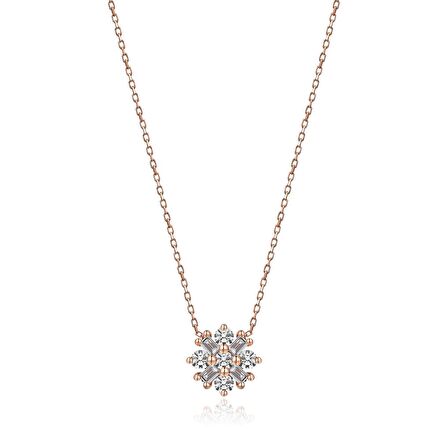 Pırlanta Aşk Çiçeği Kolye