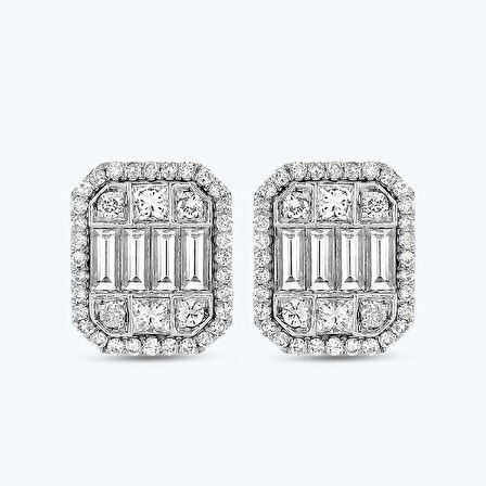 Pırlanta Baget Küpe