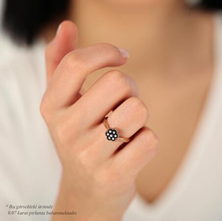 Elmas Çiçek Yüzük