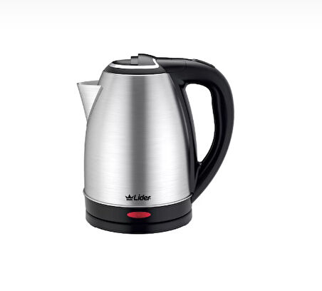 Lider Elektrikli Çelik Su Isıtıcı Kettle 1,8lt Otomatik Kapanma