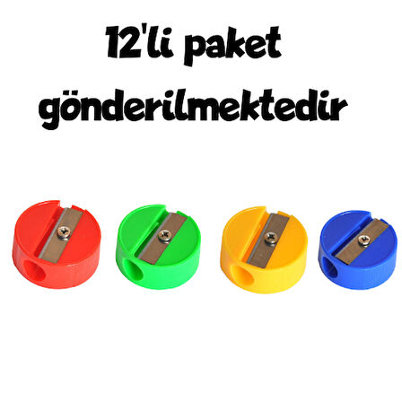 Slm Plastik Kalemtraş 12li Paket
