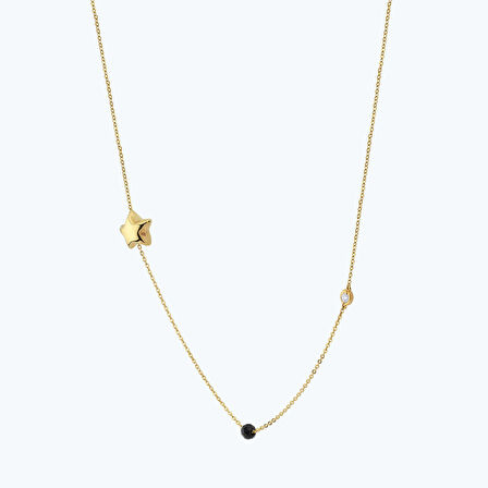 Pırlanta Spinel Taşlı Kolye