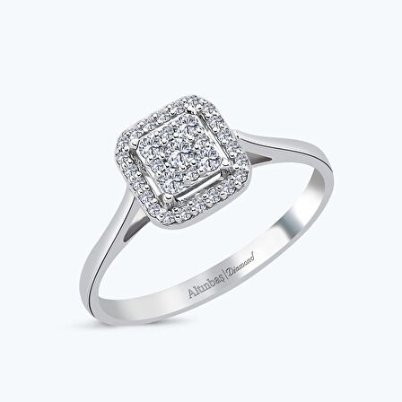 Pırlanta Kare Yüzük