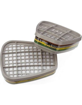 7502 Yarım Yüz Maskesi ve 3M 6059 Abek1 Filtre ile Yüksek Koruma Sağlayan 2 Parça Set