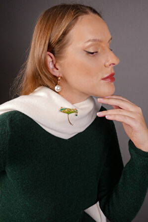 Ginkgo Biloba Yaprak Broş