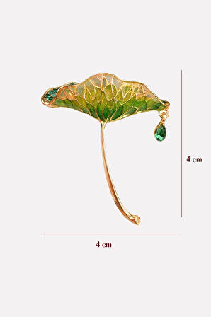 Ginkgo Biloba Yaprak Broş