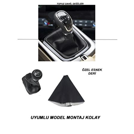 SEAT TOLEDO Uyumlu Araç,Araba,Oto vites körüğü siyah dikiş