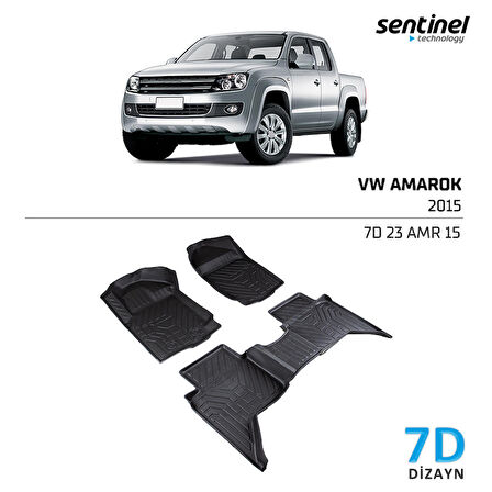 VW Amarok 2015- 7D Paspas Siyah