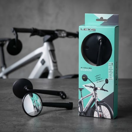Geniş Açı Doğa Sürüşü Kör Nokta Ayna 360 Derece Dönebilen 2 Adet Yuvarlak Gidon Üstü Bisiklet Aynası
