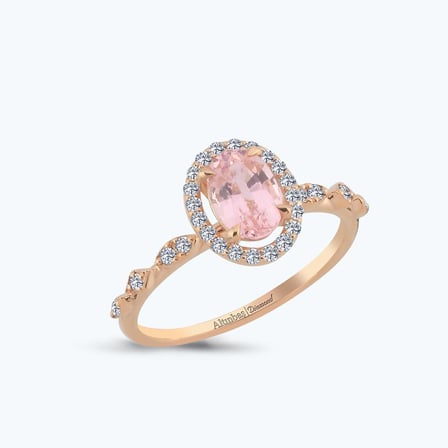 Pırlanta Vintage Oval Yüzük