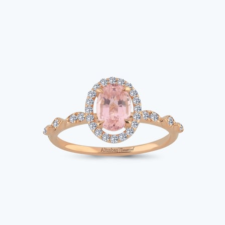 Pırlanta Vintage Oval Yüzük