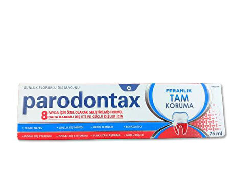 Parodontax Florürlü Diş Macunu Ferahlık Tam Koruma 75 ml