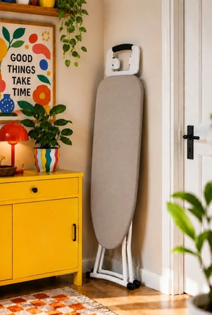 Pionny Duck Kumaş Keçeli Ütü Masası Kılıfı - 55x140 cm - Latte