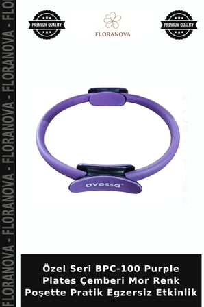 Özel Seri BPC-100 Purple Plates Çemberi Mor Renk Poşette Pratik Egzersiz Etkinlik