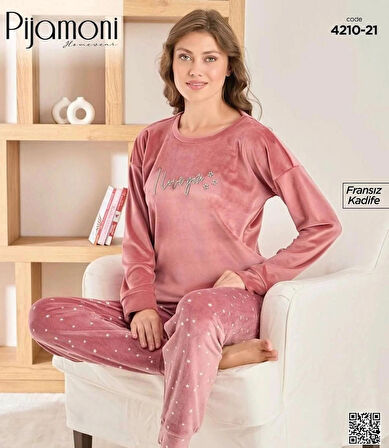 Pijamoni fransız kadife takım