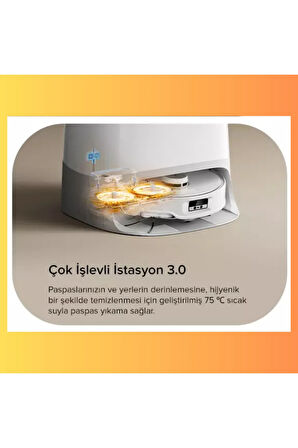 Ultra 18.500 Pa HYPER FORCE Emiş gücüyle Akıllı Robot Süpürge