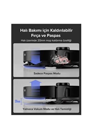 PremiumUltra Akıllı Robot Süpürge 10.000Pa Çekim Gücü Yüksek HızIı Sonik Temizleme