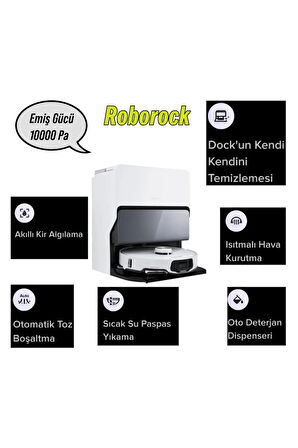 Premium Ultra Flexiarm Desing Side Brush Çöp Istasyonlu Akıllı Robot Süpürge