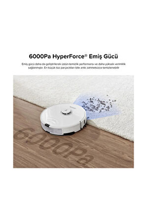 Mopping Akıllı Robot Süpürge Beyaz+ Yedek Parça