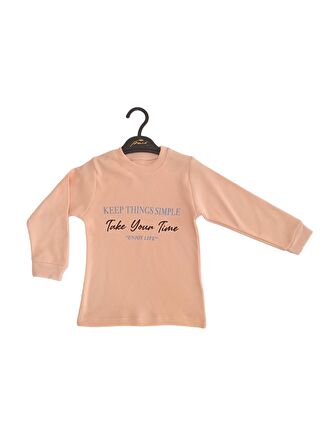 P139 ENJOY LİFE KIZ ÇOCUK BASKILI UZUN KOLLU 2'Lİ TAKIM