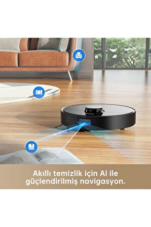 EV D10s Pro, Robot Elektrikli Süpürge, Action AI, 5000Pa, 280 dakika pil ömrü, 5000 PA