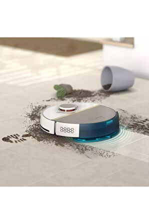 TEKNOLOJİ Homerun 7000 Serisi Islak Kuru Moplu Robot Süpürge Xu7000 ,5000 Pa,titreşimli Mop,0,3 L