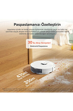 Vacuum Cleanner Q8 Max Plus Robot Süpürge Beyaz